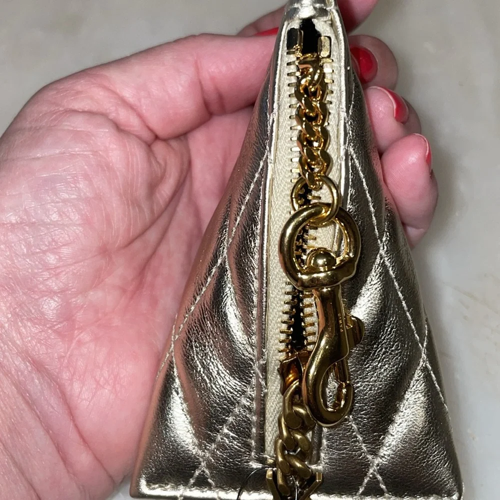 New SL quilted leather coin/key chain - Picture 4 of 13